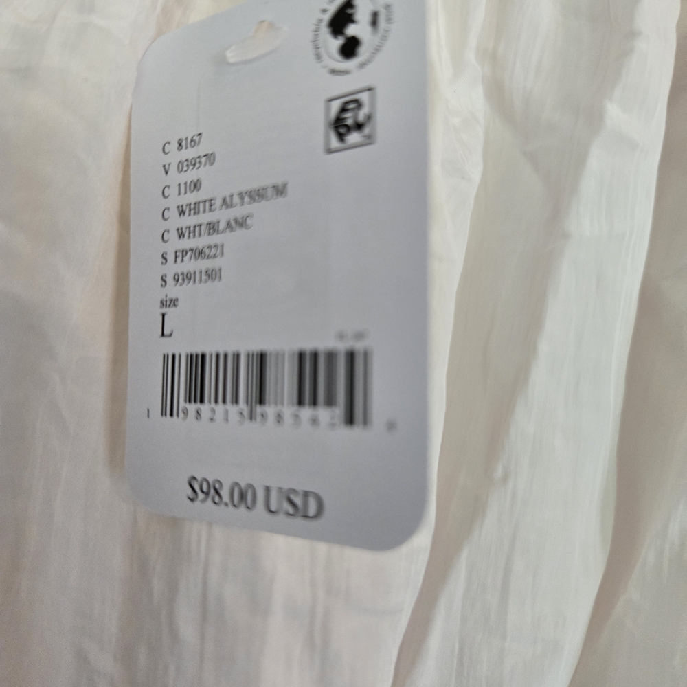 Free People Intimately Forever Young   White Alyssum Lace Trim Pants RET $98 New - Picture 6 of 10